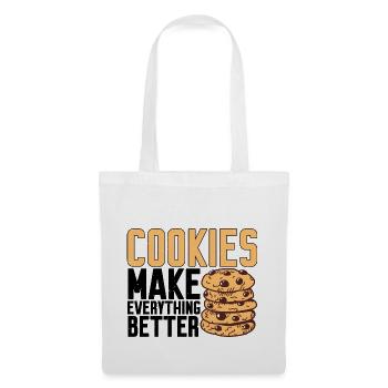 Les cookies améliorent tout 4 - Sac en tissu - blanc - Devant