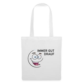 Immer gut drauf | smiley - Stoffbeutel - Weiß - Vorne