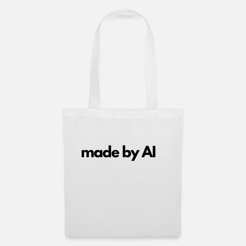 made by AI artificial intelligence - Tote Bag - white