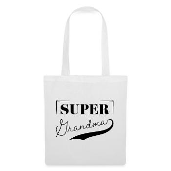 Super grand-mère - Sac en tissu - blanc - Devant