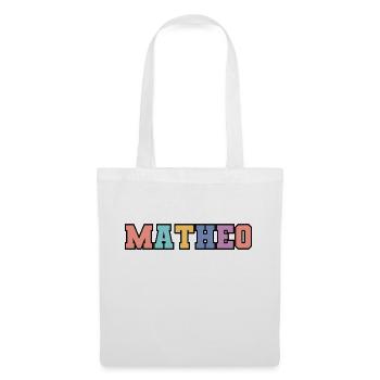 Name - Matheo - Stoffbeutel - Weiß - Vorne
