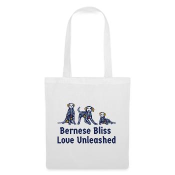 Bernese Bliss Love Unleashed Bouvier bernois - Sac en tissu - blanc - Devant