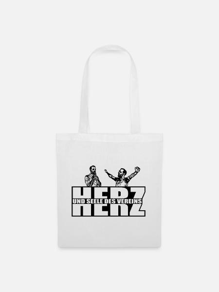 Herz und Seele des Vereins - Stoffbeutel - Weiß