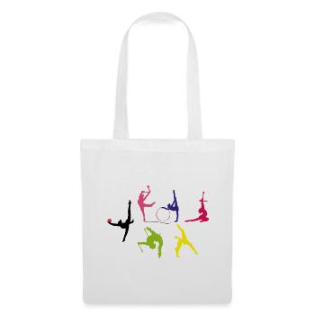 Gymnastique rythmique - Sac en tissu - blanc - Devant