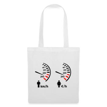 Speedometer km/h and expense meter - Tote Bag - white - Front