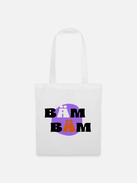 BÄM, BÄM - Stoffbeutel - Weiß