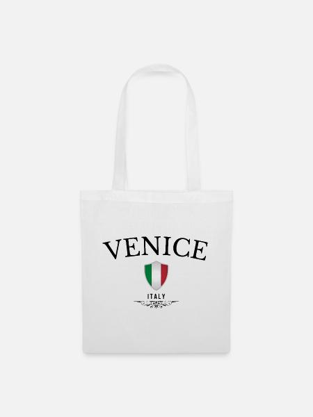 Souvenir Venedig, elegantes Design Venedig - Stoffbeutel - Weiß