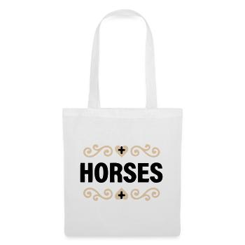 Cavaliers nobles en lettres - Sac en tissu - blanc - Devant