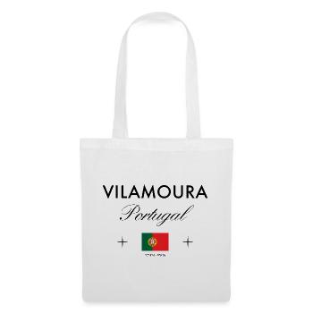 Vilamoura Portugal Coordinates Travel Souvenir - Tote Bag - white - Front