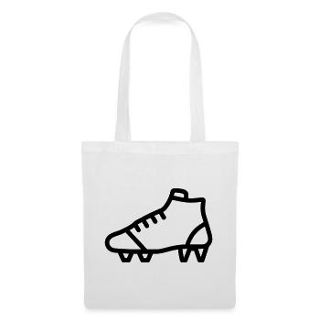 chaussure de football crampons - Sac en tissu - blanc - Devant