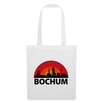 Bochum Skyline Kreise - Stoffbeutel - Weiß - Vorne