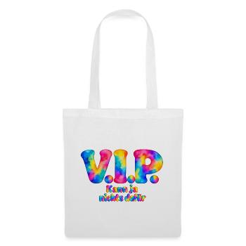 V.I.P. – Kann ja nichts dafür – Aquarell Humor - Stoffbeutel - Weiß - Vorne