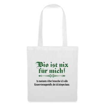 Bio ist nix für mich - Stoffbeutel - Weiß - Vorne