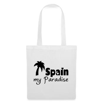 Espagne Paradise Espagne Cadeau de Voyage de Vacances - Sac en tissu - blanc - Devant