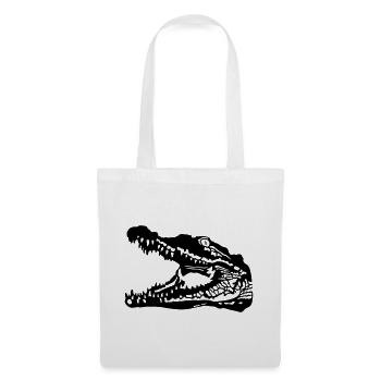 Crocodile - Sac en tissu - blanc - Devant
