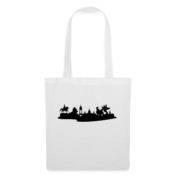 Hannover // Skyline // Silhouette // Skylineshirt - Stoffbeutel - Weiß - Vorne