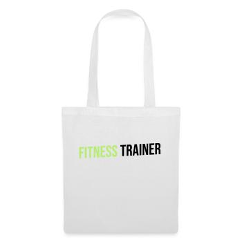 préparateur physique vert noir - Sac en tissu - blanc - Devant