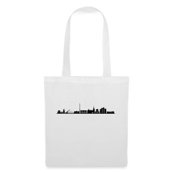 Skyline - Dublin - Stoffbeutel - Weiß - Vorne