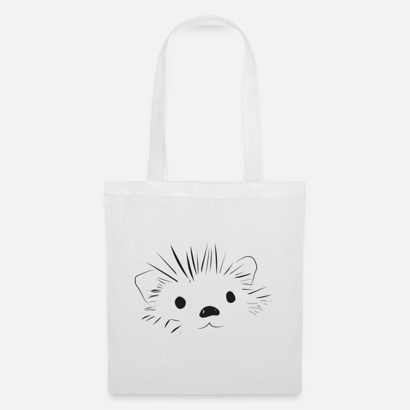 🦔 Mignon hérisson amour doux - Sac en tissu - blanc