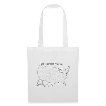 Conception de carte à remplir USA Roadtrip - Sac en tissu - blanc - Devant