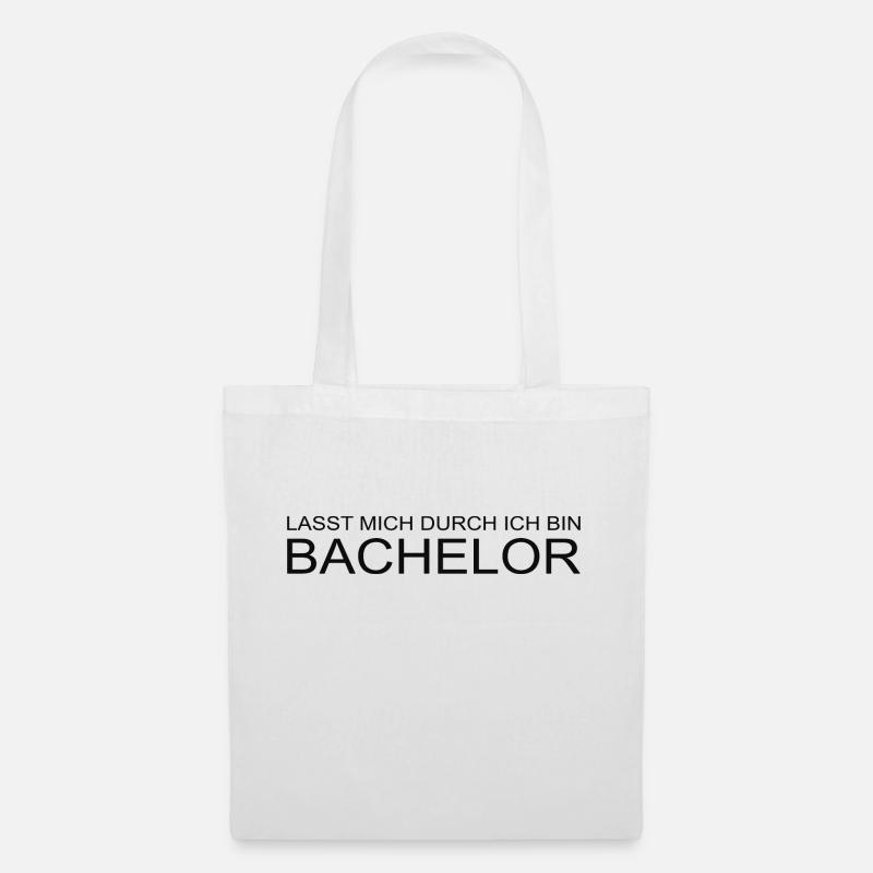 Bachelor - Stoffbeutel - Weiß