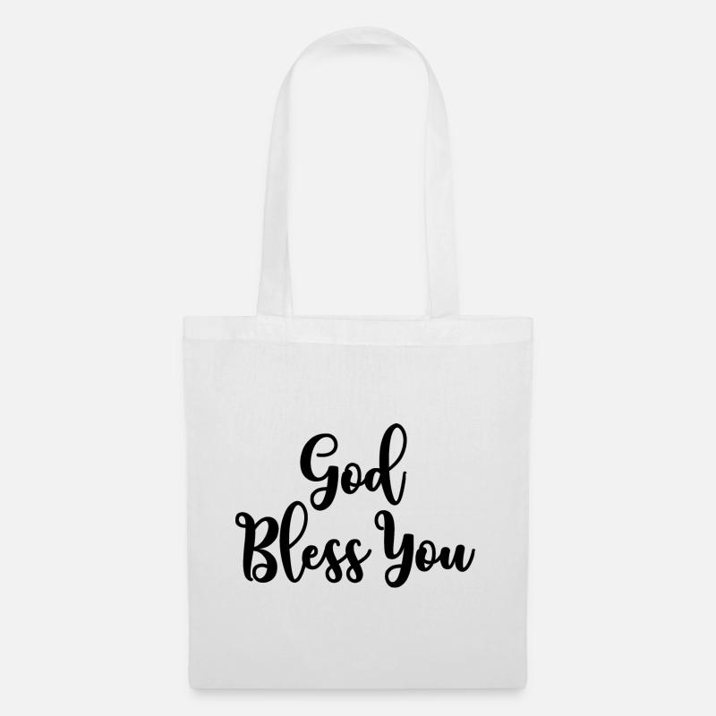 God Bless You - Tote Bag - white