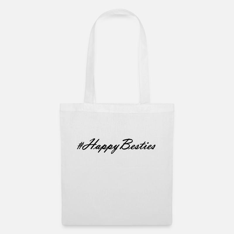 Happy Besties - Stoffbeutel - Weiß