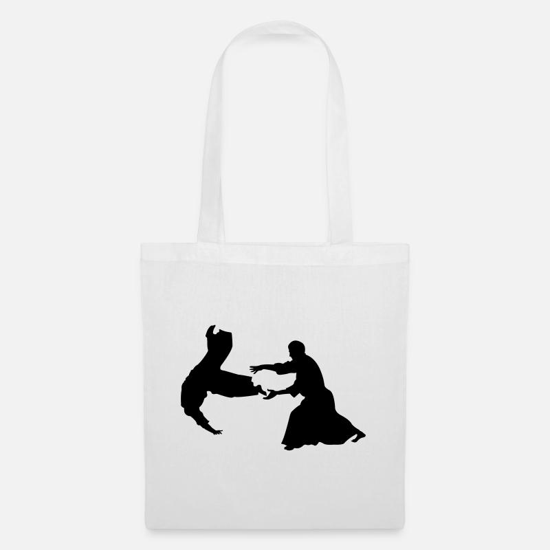 Lancer d’Aïkido - Sac en tissu - blanc