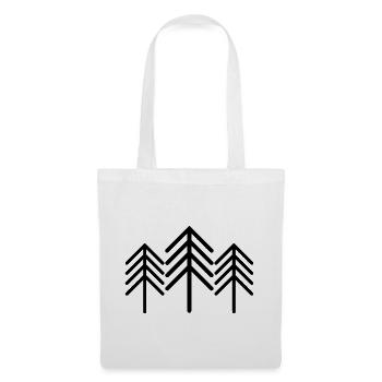 Baum Bäume Symbol Logo icon Wald Illustration - Stoffbeutel - Weiß - Vorne