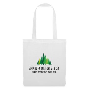 Et je vais dans la forêt - Sac en tissu - blanc - Devant