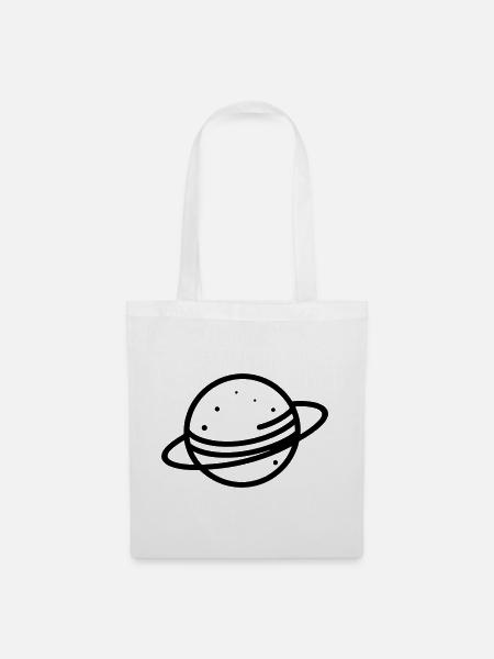 Planet - Stoffbeutel - Weiß