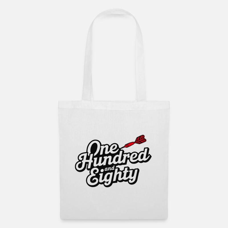 Fléchettes cent quatre-vingts - Sac en tissu - blanc