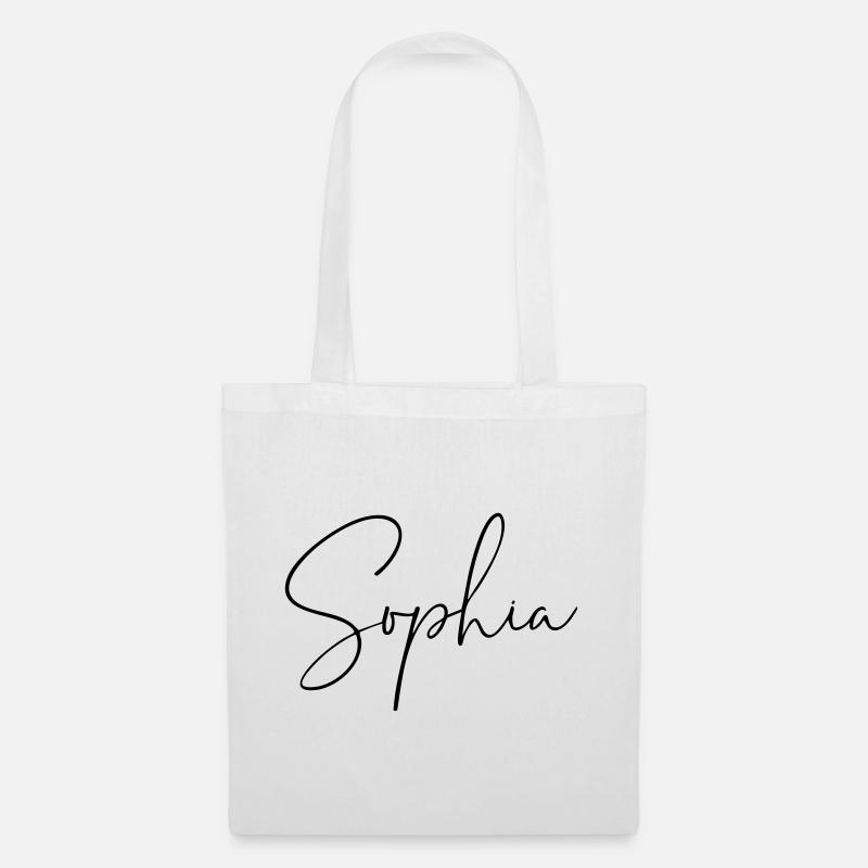 sophia / handschrift design - Stoffbeutel - Weiß