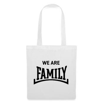 We Are Family (Family / Parents / Concave / Black) - Tote Bag - white - Front