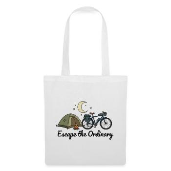 Bikepacking Escape the Ordinary Adventure Art - Tote Bag - white - Front