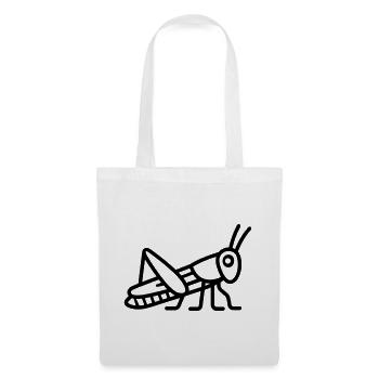 sauterelle - Sac en tissu - blanc - Devant
