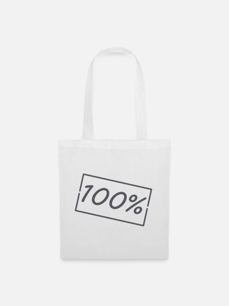 100- - Stoffbeutel - Weiß
