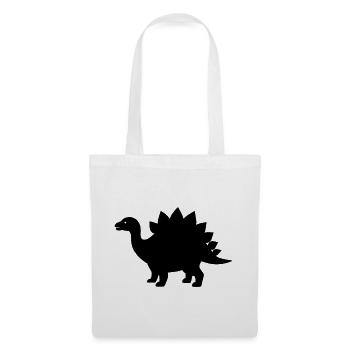 Stégosaure - Sac en tissu - blanc - Devant
