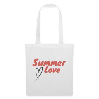 Summer Love Script Heart Positive Summer Energy - Tote Bag - white - Front