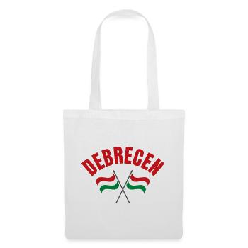 Debrecen Crossed Hungarian Flags  - Tote Bag - white - Front