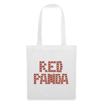 Cartoon red panda typography - Tote Bag - white - Front