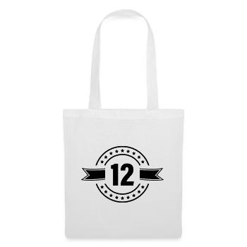 12_zahl - Tote Bag - white - Front