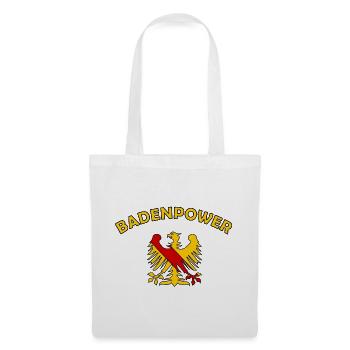 Badenpower Adler Motiv Zweifarbig - Stoffbeutel - Weiß - Vorne