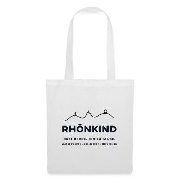Rhönkind – Wasserkuppe, Kreuzberg, Milseburg - Stoffbeutel - Weiß - Vorne