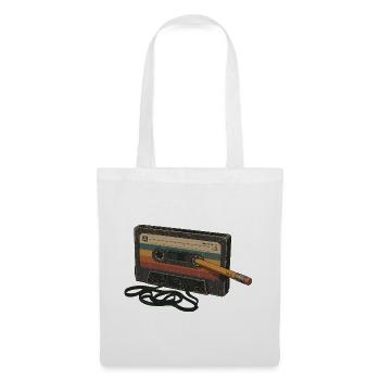 Liebhaber von 90er 80er Retro-Kassettenmusik - Stoffbeutel - Weiß - Vorne