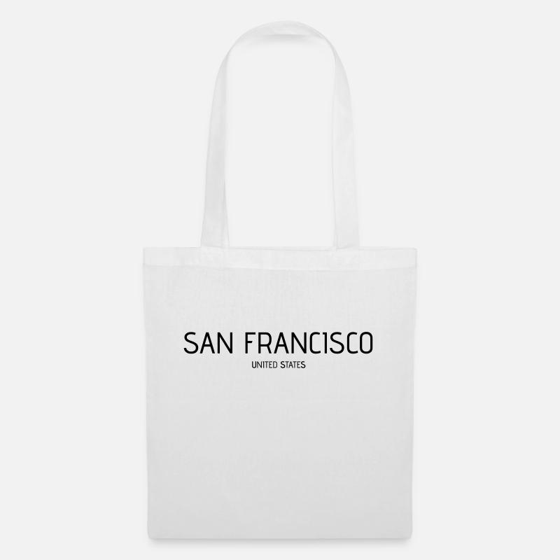 San Francisco - Stoffbeutel - Weiß