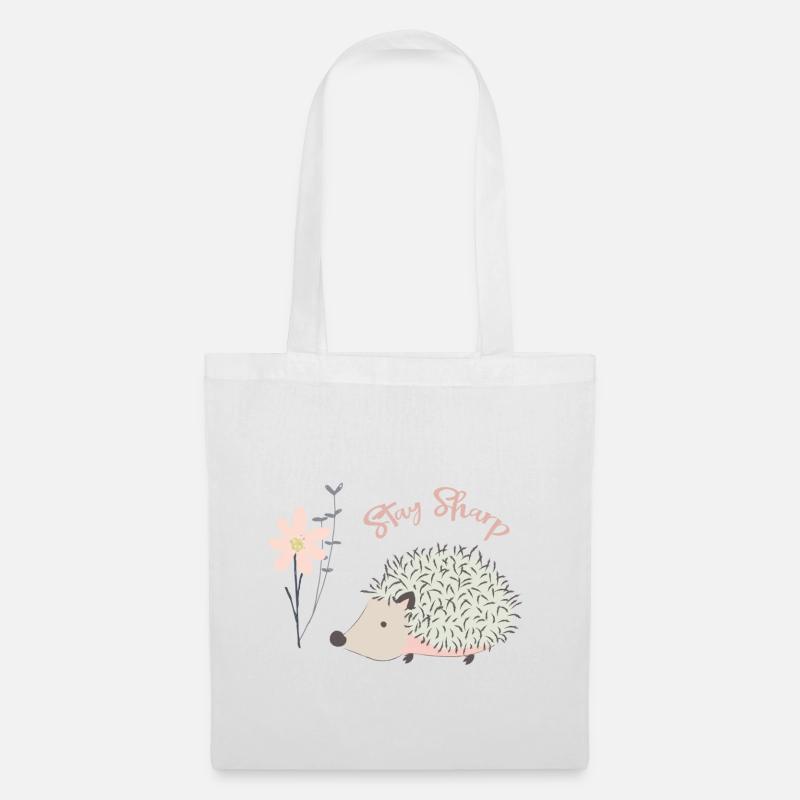 Hérisson | Hérisson - Sac en tissu - blanc