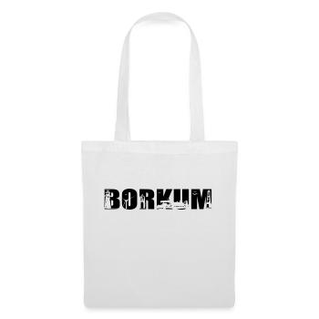 Borkum Skyline - Stoffbeutel - Weiß - Vorne