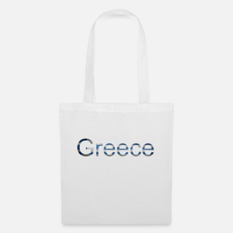 Grèce - Sac en tissu - blanc