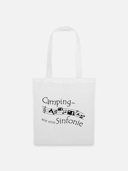 Campingsinfonie - Stoffbeutel - Weiß